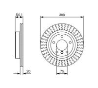 2x Disco de freno ventilado 0 986 479 775 BOSCH para BMW Z4 Roadster