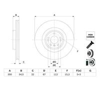 Bosch BD2745 Discos de freno, certificación ECE-R90, 1 disco unitario