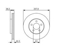 BOSCH 0 986 479 R56 Disco de freno