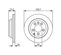 BOSCH 0 986 479 S20 Disco de freno
