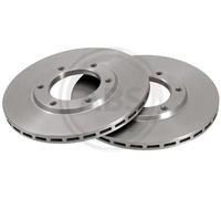 2x Disco de freno ventilado 15575 A.B.S. para NISSAN PATROL III/1 Station Wagon