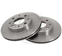 2x Disco de freno ventilado 15599 A.B.S. para ROVER HONDA