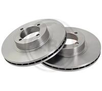 2x Disco de freno ventilado 15803 A.B.S. para OPEL REKORD E