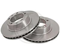 2x Disco de freno ventilado 15822 A.B.S. para PORSCHE 944 944 Descapotable 968