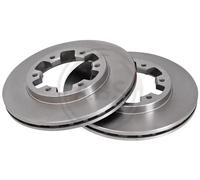 2x Disco de freno ventilado 16078 A.B.S. para NISSAN PICK UP
