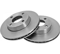 2x Disco de freno ventilado 16096 A.B.S. para AUDI COUPE B3 80 B4 Sedán COUPE B2