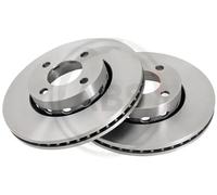 2x Disco de freno ventilado 16101 A.B.S. para AUDI COUPE B3 80 B4 Sedán