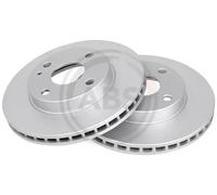 2x Disco de freno ventilado 16148 A.B.S. para MAZDA 323 S IV 323 C IV 323 F IV
