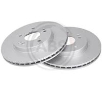 2x Disco de freno ventilado 16181 A.B.S. para MERCEDES-BENZ CLASE C