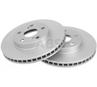 2x Disco de freno ventilado 16301 A.B.S. para TOYOTA LEXUS