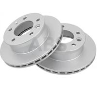2x Disco de freno ventilado 16453 A.B.S. para MERCEDES-BENZ VW