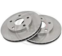 2x Disco de freno ventilado 16548 A.B.S. para TOYOTA MR2 II
