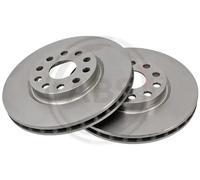 2x Disco de freno ventilado 16582 A.B.S. para LANCIA ALFA ROMEO