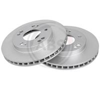2x Disco de freno ventilado 16864 A.B.S. para MITSUBISHI ECLIPSE II ECLIPSE I
