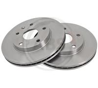 2x Disco de freno ventilado 16926 A.B.S. para DAEWOO LEGANZA