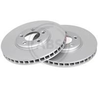 2x Disco de freno ventilado 17049 A.B.S. para JAGUAR S-TYPE II