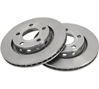 2x Disco de freno ventilado 17057 A.B.S. para AUDI A8 D2