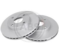 2x Disco de freno ventilado 17093 A.B.S. para MAZDA 323 S VI Sedán