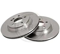 2x Disco de freno ventilado 17113 A.B.S. para MERCEDES-BENZ CLASE S