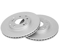 2x Disco de freno ventilado 17135 A.B.S. para MITSUBISHI PAJERO PININ I