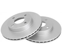 2x Disco de freno ventilado 17146 A.B.S. para NISSAN MICRA II