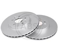 2x Disco de freno ventilado 17151 A.B.S. para FORD JAGUAR