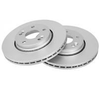 2x Disco de freno ventilado 17153 A.B.S. para RENAULT LAGUNA II