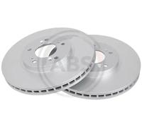 2x Disco de freno ventilado 17358 A.B.S. para HONDA ACCORD VI LEGEND III