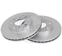 2x Disco de freno ventilado 17359 A.B.S. para HONDA CAPA LOGO JAZZ II