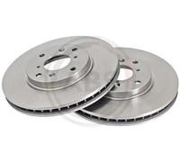 2x Disco de freno ventilado 17364 A.B.S. para HONDA ACCORD VI Coupé