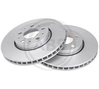 2x Disco de freno ventilado 17404 A.B.S. para VOLVO V70 I S80 I V70 II S60 I S70