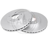 2x Disco de freno ventilado 17438 A.B.S. para NISSAN ALMERA TINO X-TRAIL I