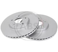 2x Disco de freno ventilado 17464 A.B.S. para HONDA ACCORD VII ACCORD VII Tourer