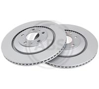 2x Disco de freno ventilado 17499 A.B.S. para BENTLEY VW AUDI