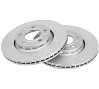 2x Disco de freno ventilado 17529 A.B.S. para AUDI VW