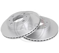 2x Disco de freno ventilado 17576 A.B.S. para HYUNDAI ATOS