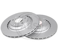 2x Disco de freno ventilado 17596 A.B.S. para AUDI A6 C6 A6 C6 Avant