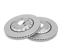 2x Disco de freno ventilado 17607 A.B.S. para AUDI VW