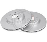 2x Disco de freno ventilado 17608 A.B.S. para TOYOTA COROLLA Verso AVENSIS