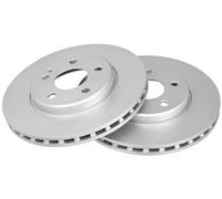 2x Disco de freno ventilado 17647 A.B.S. para MERCEDES-BENZ CLASE A