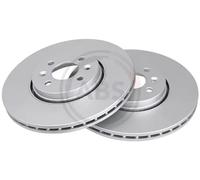 2x Disco de freno ventilado 17654 A.B.S. para RENAULT SCÉNIC II GRAND SCÉNIC II