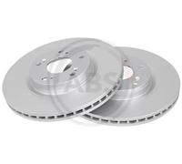 2x Disco de freno ventilado 17663 A.B.S. para HONDA CR-V II