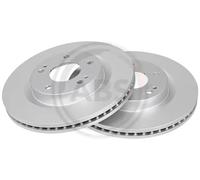 2x Disco de freno ventilado 17674 A.B.S. para MITSUBISHI GRANDIS