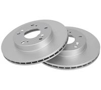 2x Disco de freno ventilado 17690 A.B.S. para HONDA CIVIC VIII Sedán CR-Z