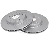 2x Disco de freno ventilado 17707 A.B.S. para SUZUKI FIAT