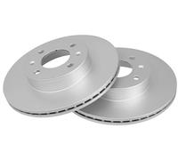 2x Disco de freno ventilado 17725 A.B.S. para HYUNDAI KIA