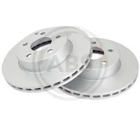 2x Disco de freno ventilado 17754 A.B.S. para MERCEDES-BENZ CLASE C
