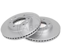 2x Disco de freno ventilado 17805 A.B.S. para KIA CARNIVAL / GRAND CARNIVAL III