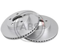 2x Disco de freno ventilado 17842 A.B.S. para JEEP CHEROKEE