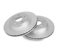 2x Disco de freno ventilado 17844 A.B.S. para MERCEDES-BENZ CLASE S SL
